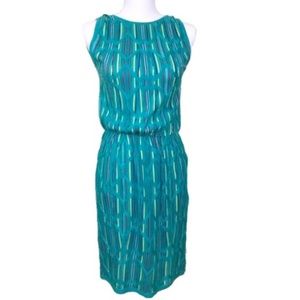 Missoni Authentic Turquoise Multicolor Print Dress